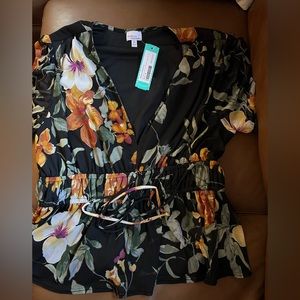NWT Madison & Berkeley floral blouse. Size XL.
